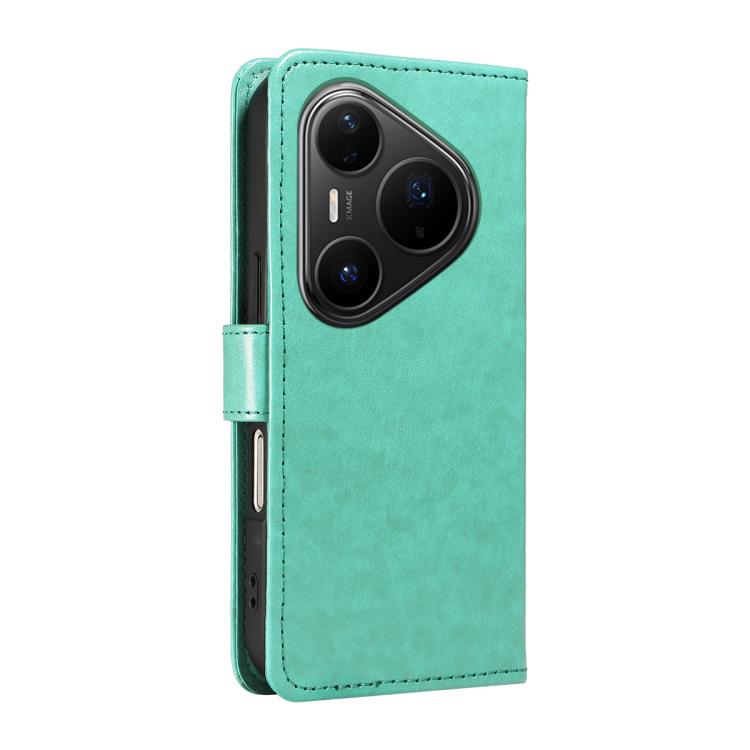For Huawei Pura 80 Pro 5G Cat and Bee Embossed Flip Leather Phone Case(Green) - free shipping - PMC TechLife - Order now!