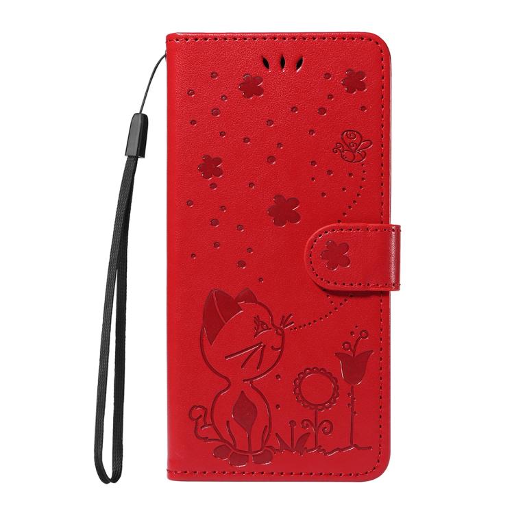 For Huawei Pura 80 Ultra 5G Cat and Bee Embossed Flip Leather Phone Case(Red) - free shipping - PMC TechLife - Order now!