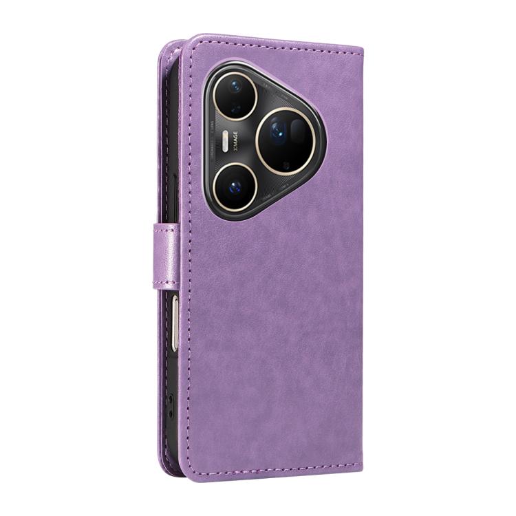 For Huawei Pura 80 Ultra 5G Cat and Bee Embossed Flip Leather Phone Case(Purple) - free shipping - PMC TechLife - Order now!