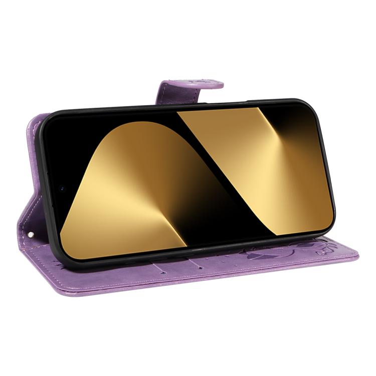 For Huawei Pura 80 Ultra 5G Cat and Bee Embossed Flip Leather Phone Case(Purple) - free shipping - PMC TechLife - Order now!