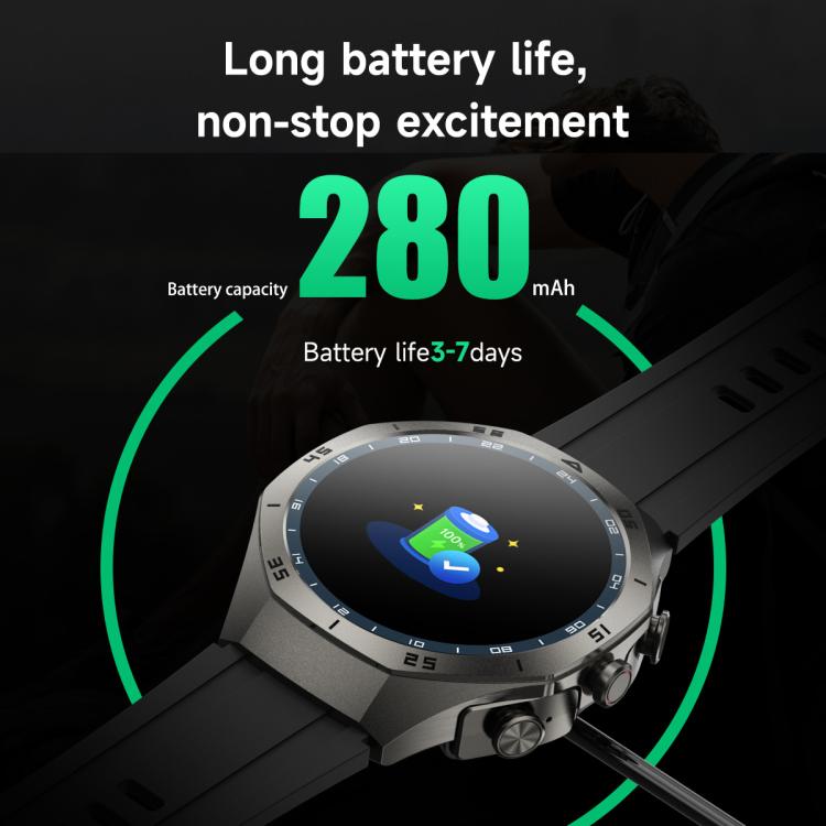 F38 Dual-ear Bluetooth Earphone Smart Watch IP67 Supports Heart Rate Monitoring, Watchband:Leather(Black) - free shipping - PMC TechLife - Order now!