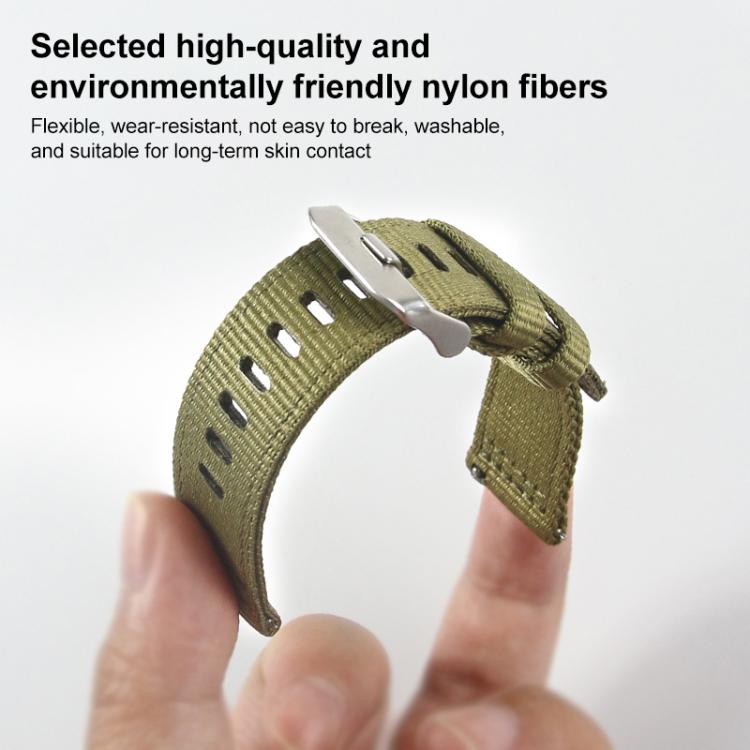 For Samsung Galaxy Watch 7 / 6 / 5 / FE xDfind Two-section Nylon Watch Band(Blue) - free shipping - PMC TechLife - Order now!