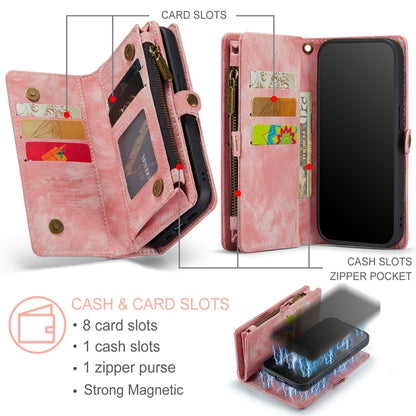 For iPhone 12 mini CaseMe-008 Detachable Multifunctional Wallet Leather Phone Case (Pink) - iPhone 12 mini Cases by CaseMe | Online Shopping South Africa | PMC Jewellery | Buy Now Pay Later Mobicred