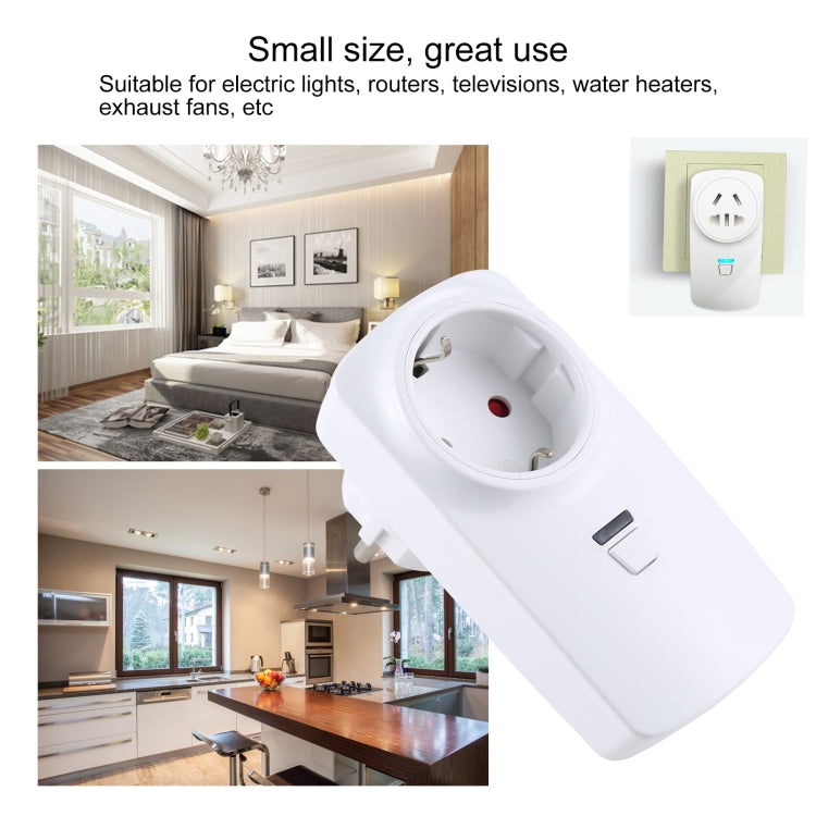 AK-DL220 220V Smart Wireless Remote Control Socket with Remote Control, Plug Type:EU Plug - Smart Socket by PMC Jewellery | Online Shopping South Africa | PMC Jewellery | Buy Now Pay Later Mobicred