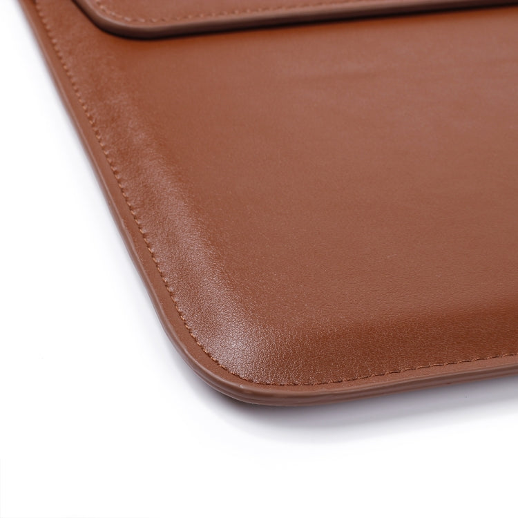 PU Leather Ultra-thin Envelope Bag Laptop Bag for MacBook Air / Pro 13 inch, with Stand Function(White) - Protective Bags by PMC Jewellery | Online Shopping South Africa | PMC Jewellery | Buy Now Pay Later Mobicred