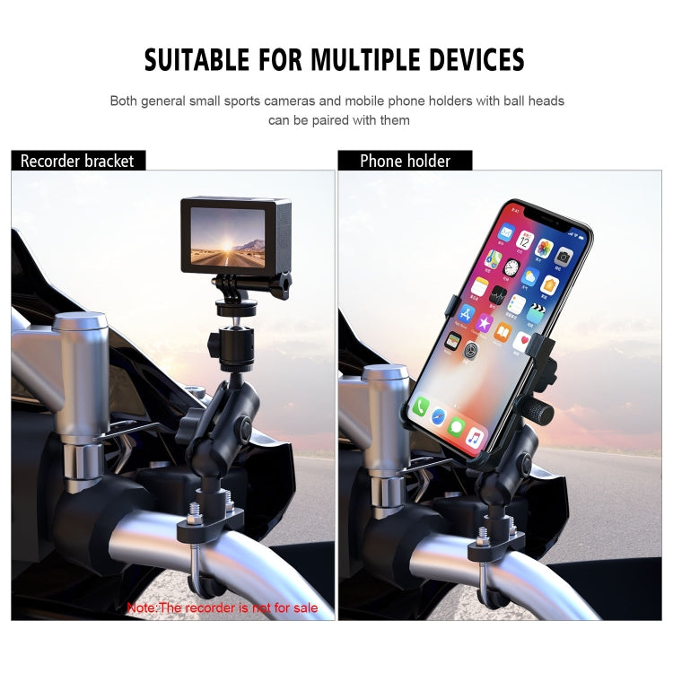 CS-1134A1 Motorcycle Bike Action Camera Recorder Mobile Phone Fixing Bracket Holder, Handlebar Version - Holder by PMC Jewellery | Online Shopping South Africa | PMC Jewellery | Buy Now Pay Later Mobicred