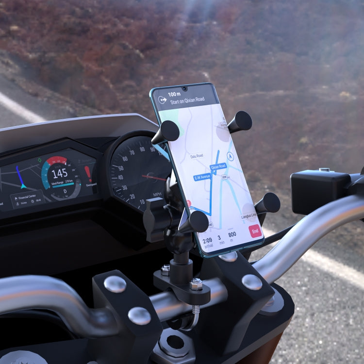 WUPP CS-1133A1 Motorcycle Four-claw X Shape Adjustable Mobile Phone Holder Bracket, Double Tap Buckle Version - free shipping - PMC TechLife - Order now!