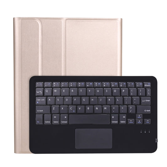 A098B-A Detachable ABS Ultra-thin Bluetooth Keyboard + TPU Tablet Case for iPad Air 4 10.9 inch (2020), with Stand & Pen Slot & Touch(Gold) - For iPad Air by PMC Jewellery | Online Shopping South Africa | PMC Jewellery