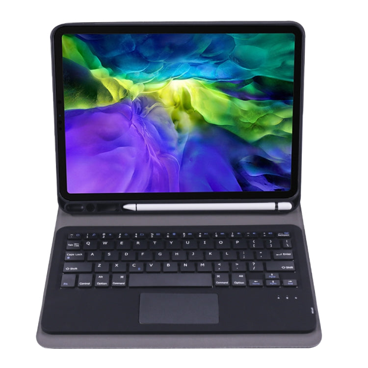A098B-A Detachable ABS Ultra-thin Bluetooth Keyboard + TPU Tablet Case for iPad Air 11 2024 / 2025 / Air 4 10.9 inch 2020, with Stand & Pen Slot & Touch(Dark Blue) - free shipping - PMC Jewellery - Order now!
