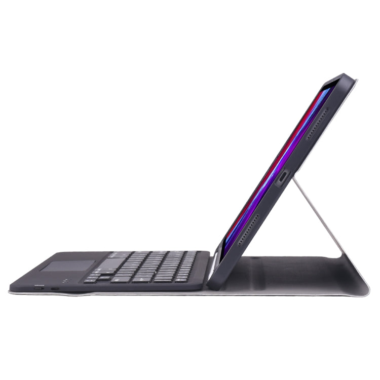 A098B-A Detachable ABS Ultra-thin Bluetooth Keyboard + TPU Tablet Case for iPad Air 11 2024 / 2025 / Air 4 10.9 inch 2020, with Stand & Pen Slot & Touch(Black) - For iPad Air by PMC TechLife | Online Shopping South Africa | PMC TechLife | Buy Now Pay Later Mobicred