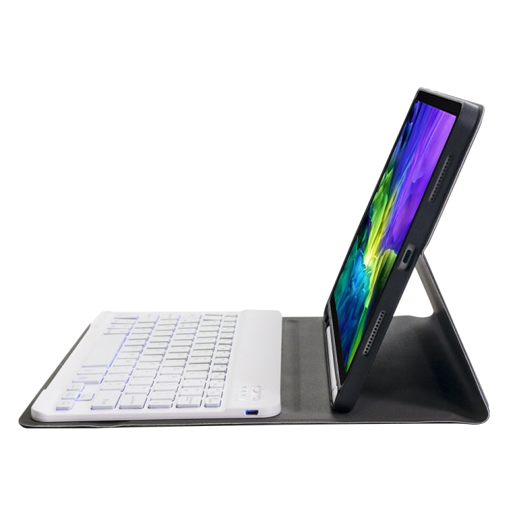 A098BS Detachable Ultra-thin Backlight Bluetooth Keyboard Tablet Case for iPad Air 11 2024 / 2025 / Air 4 10.9 inch 2020, with Stand & Pen Slot(Rose Gold) - For iPad Air by PMC Jewellery | Online Shopping South Africa | PMC Jewellery | Buy Now Pay Later Mobicred
