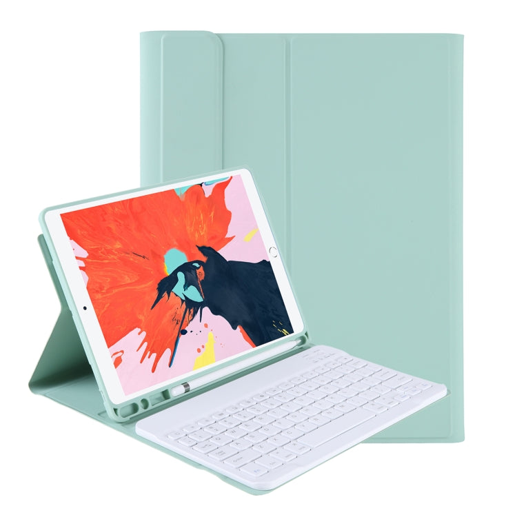 T098B Integrated Ultra-thin Candy Colors Bluetooth Keyboard Tablet Case for  iPad Air 11 2024 / 2025 / Air 4 10.9 inch 2020, with Stand & Pen Slot(Light Green) - free shipping - PMC TechLife - Order now!