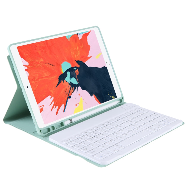T098B Integrated Ultra-thin Candy Colors Bluetooth Keyboard Tablet Case for  iPad Air 11 2024 / 2025 / Air 4 10.9 inch 2020, with Stand & Pen Slot(Light Green) - free shipping - PMC TechLife - Order now!