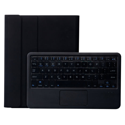 T098B-A Pressed Skin Texture TPU Detachable Candy Colors Bluetooth Keyboard Tablet Case for iPad Air 4 10.9 inch (2020), with Stand & Pen Slot & Touch(Black) - For iPad Air by PMC Jewellery | Online Shopping South Africa | PMC Jewellery