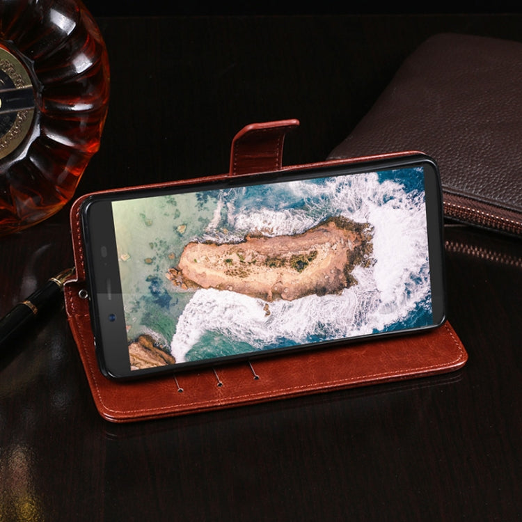 For Blackview BV5500 idewei Crazy Horse Texture Horizontal Flip Leather Case with Holder & Card Slots & Wallet(Rose Red) - More Brand by idewei | Online Shopping South Africa | PMC TechLife | Buy Now Pay Later Mobicred