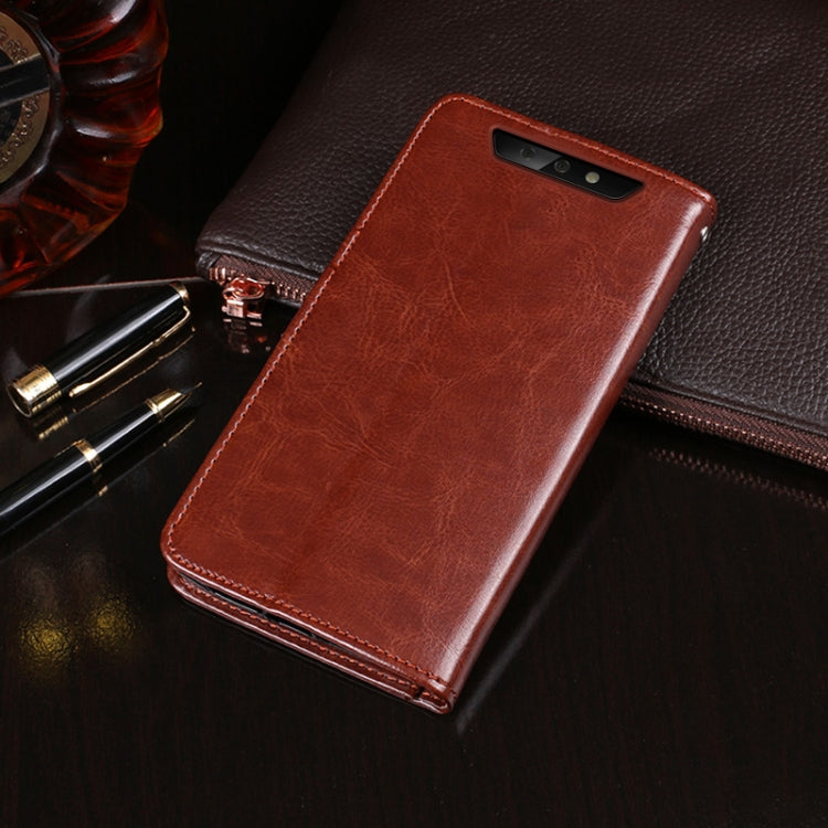 For Blackview BV5500 idewei Crazy Horse Texture Horizontal Flip Leather Case with Holder & Card Slots & Wallet(Yellow) - More Brand by idewei | Online Shopping South Africa | PMC TechLife | Buy Now Pay Later Mobicred