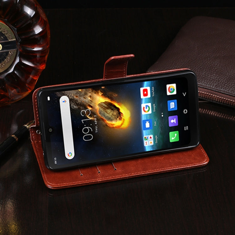 For Blackview BV6900 idewei Crazy Horse Texture Horizontal Flip Leather Case with Holder & Card Slots & Wallet(Red) - More Brand by idewei | Online Shopping South Africa | PMC TechLife | Buy Now Pay Later Mobicred