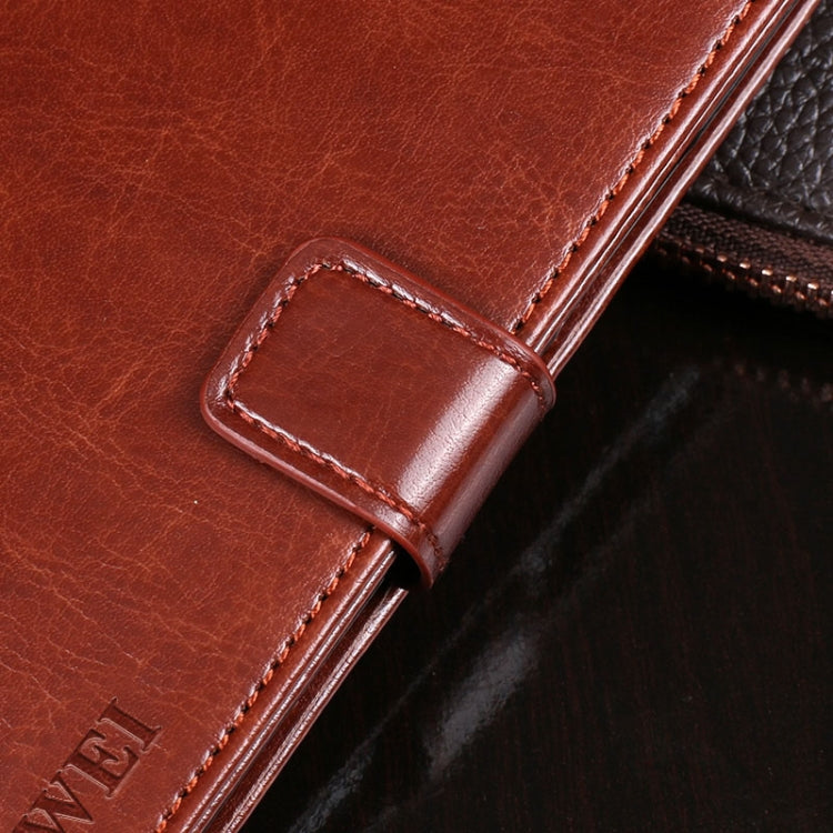 For Blackview BV6900 idewei Crazy Horse Texture Horizontal Flip Leather Case with Holder & Card Slots & Wallet(Brown) - More Brand by idewei | Online Shopping South Africa | PMC Jewellery | Buy Now Pay Later Mobicred