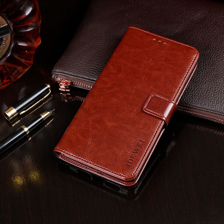 For Blackview BV9900 Pro idewei Crazy Horse Texture Horizontal Flip Leather Case with Holder & Card Slots & Wallet(Brown) - More Brand by idewei | Online Shopping South Africa | PMC Jewellery | Buy Now Pay Later Mobicred