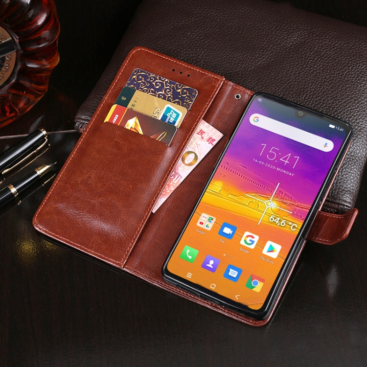For Blackview BV9900 Pro idewei Crazy Horse Texture Horizontal Flip Leather Case with Holder & Card Slots & Wallet(Dark Blue) - More Brand by idewei | Online Shopping South Africa | PMC TechLife | Buy Now Pay Later Mobicred