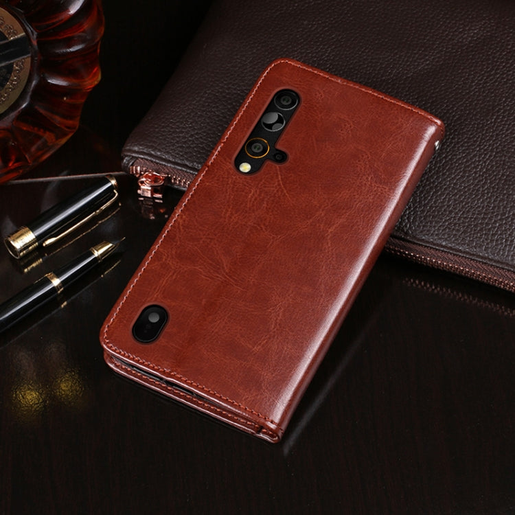 For Blackview BV9900 Pro idewei Crazy Horse Texture Horizontal Flip Leather Case with Holder & Card Slots & Wallet(Yellow) - More Brand by idewei | Online Shopping South Africa | PMC TechLife | Buy Now Pay Later Mobicred