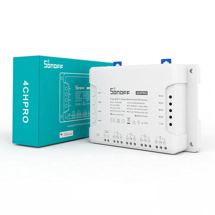 Sonoff 4CHPROR3 Mobile Phone Smart Home Switch Four-way Controller, Support Long-range Control Timing - Smart Switch by Sonoff | Online Shopping South Africa | PMC Jewellery | Buy Now Pay Later Mobicred