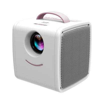 Q2 LED 1080P Mini Portable Projector Children Projector, Plug Type:AU Plug(Pink White) - Mini Projector by PMC Jewellery | Online Shopping South Africa | PMC Jewellery | Buy Now Pay Later Mobicred