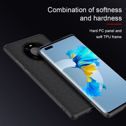 For Huawei Mate 40 Pro NILLKIN Shockproof TPU + PC Textured Protective Case(Black) - Huawei Cases by NILLKIN | Online Shopping South Africa | PMC Jewellery | Buy Now Pay Later Mobicred