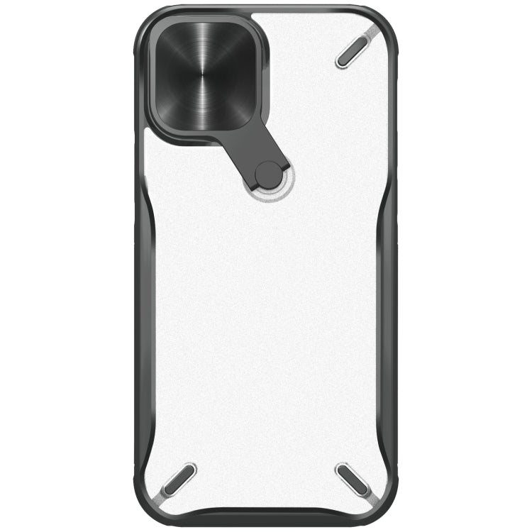 For iPhone 12 mini NILLKIN Cyclops PC + TPU Protective Case with Movable Stand (Black) - iPhone 12 mini Cases by NILLKIN | Online Shopping South Africa | PMC Jewellery | Buy Now Pay Later Mobicred