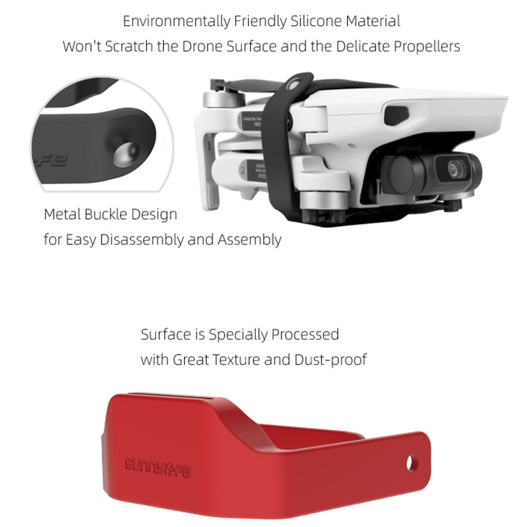 Sunnylife MM-Q9240 Silicone Propeller Stabilizer Holder Protection Accessories for DJI Mavic Mini / Mini 2(Red) - Others by Sunnylife | Online Shopping South Africa | PMC Jewellery | Buy Now Pay Later Mobicred