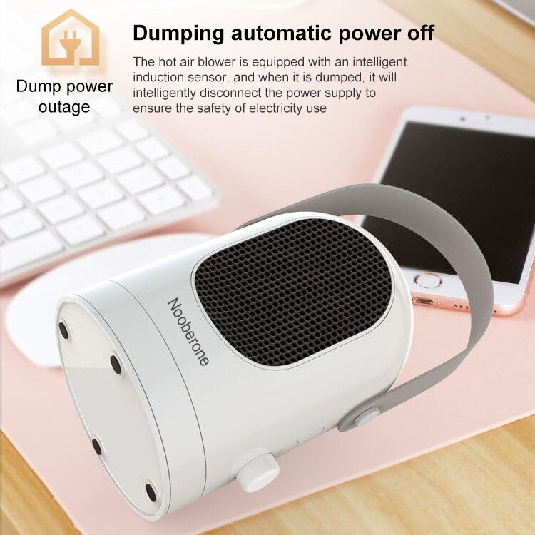 600W Winter Mini Electric Warmer Fan Heater Shaking Head Desktop Household Radiator Energy Saving, US Plug (White) - Electric Heaters by PMC Jewellery | Online Shopping South Africa | PMC Jewellery | Buy Now Pay Later Mobicred