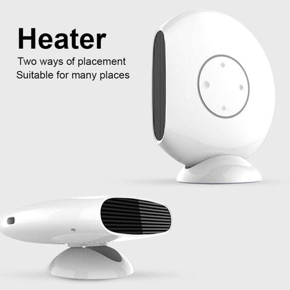 1000W Winter Mini Electric Fan Heater Desktop Household Radiator Energy Saving, UK Plug (White) - Electric Heaters by PMC Jewellery | Online Shopping South Africa | PMC Jewellery | Buy Now Pay Later Mobicred