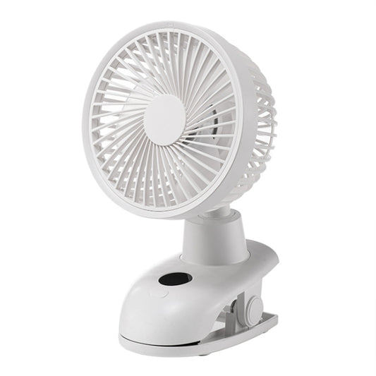 D601Y Portable USB Clip-on Oscillating Small Fan (White) - Electric Fans by PMC Jewellery | Online Shopping South Africa | PMC Jewellery | Buy Now Pay Later Mobicred