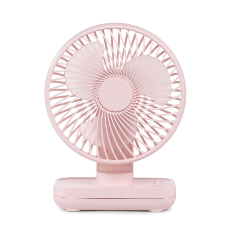 D606 4W USB Rechargeable Portable Four-speed Adjustable Desktop Fan(Pink) - Electric Fans by PMC Jewellery | Online Shopping South Africa | PMC Jewellery | Buy Now Pay Later Mobicred