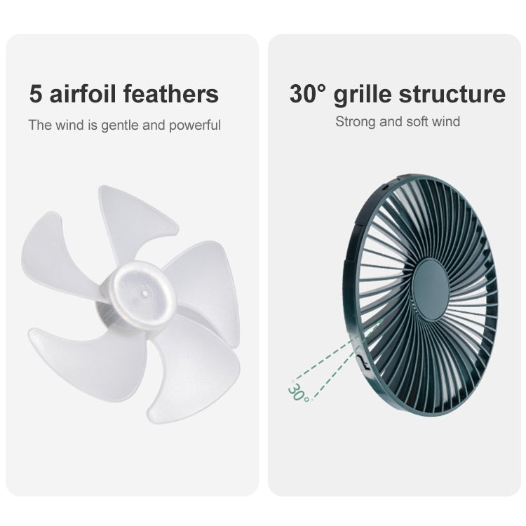 F701 Desktop Electric Fan with LED Display (Green) - Electric Fans by PMC TechLife | Online Shopping South Africa | PMC TechLife | Buy Now Pay Later Mobicred