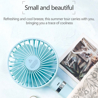 S2 Portable Foldable Handheld Electric Fan, with 3 Speed Control & Night Light (Sky Blue) - Electric Fans by PMC Jewellery | Online Shopping South Africa | PMC Jewellery | Buy Now Pay Later Mobicred