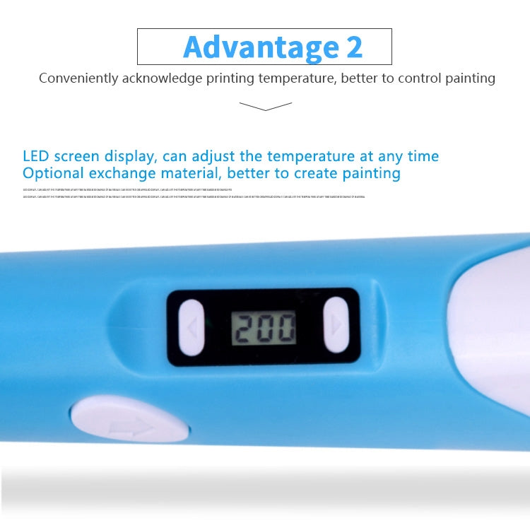 Hand-held 3D Printing Pen, UK Plug (Blue) - 3D Printer by PMC Jewellery | Online Shopping South Africa | PMC Jewellery | Buy Now Pay Later Mobicred