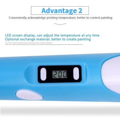 Hand-held 3D Printing Pen, US Plug(Blue) - 3D Printer by PMC Jewellery | Online Shopping South Africa | PMC Jewellery | Buy Now Pay Later Mobicred