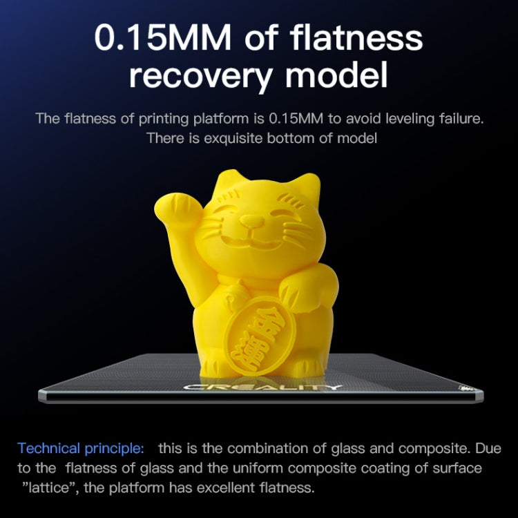 Creality Carborundum Glass Plate Platform Heated Bed Build Surface for Ender-3 3D Printer Part - Parts by Creality | Online Shopping South Africa | PMC Jewellery | Buy Now Pay Later Mobicred