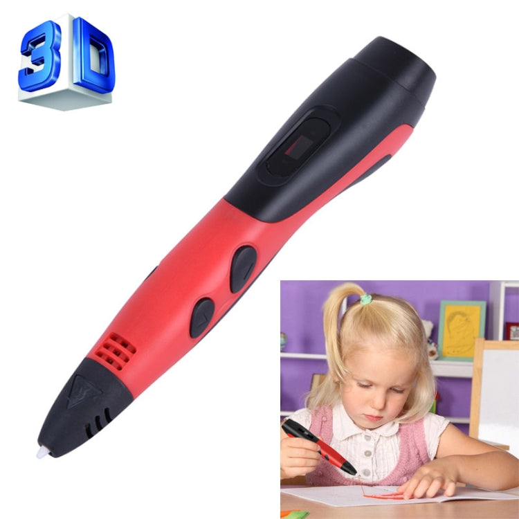 Gen 6th ABS / PLA Filament Kids DIY Drawing 3D Printing Pen with LCD Display(Red+Black) - 3D Printer by PMC Jewellery | Online Shopping South Africa | PMC Jewellery | Buy Now Pay Later Mobicred