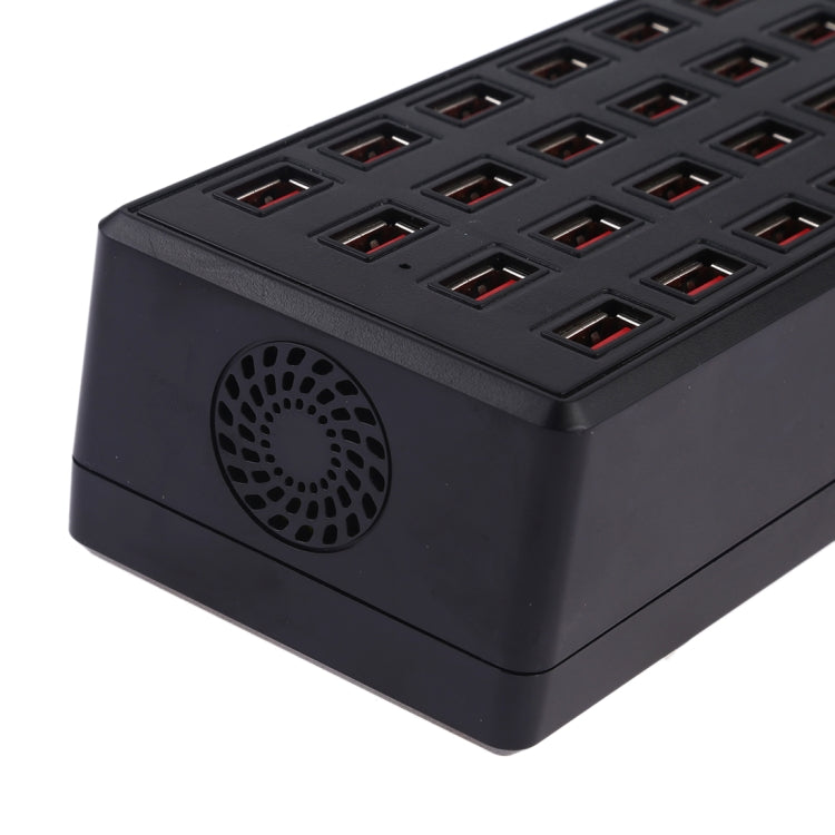 100W 24 USB Ports Fast Charger Station Smart Charger with LED Indicator AC 100-240V, US Plug(Black) - Multifunction Charger by PMC Jewellery | Online Shopping South Africa | PMC Jewellery | Buy Now Pay Later Mobicred