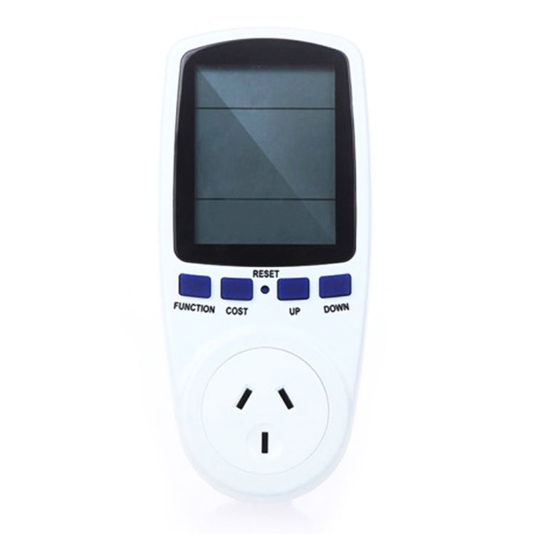 AC 240V 50Hz Max 10A LCD Display Power Meter Energy Watt Amps Volt Electricity Usage Monitor Analyzer, AU Plug - Current & Voltage Tester by PMC TechLife | Online Shopping South Africa | PMC TechLife | Buy Now Pay Later Mobicred