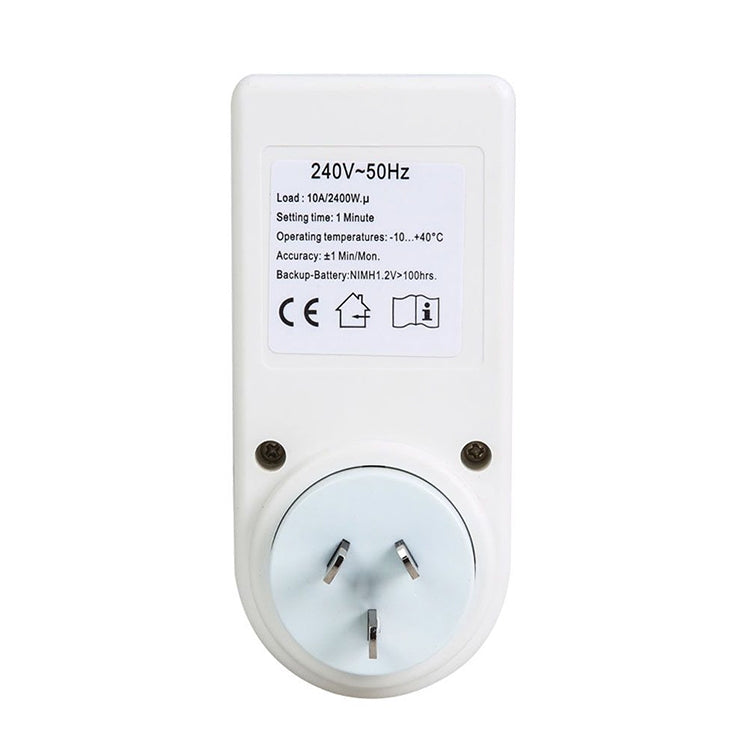 AC 240V Smart Home Plug-in LCD Display Clock Summer Time Function 12/24 Hours Changeable Timer Switch Socket, AU Plug - Energy Saving Timer Socket by PMC Jewellery | Online Shopping South Africa | PMC Jewellery | Buy Now Pay Later Mobicred