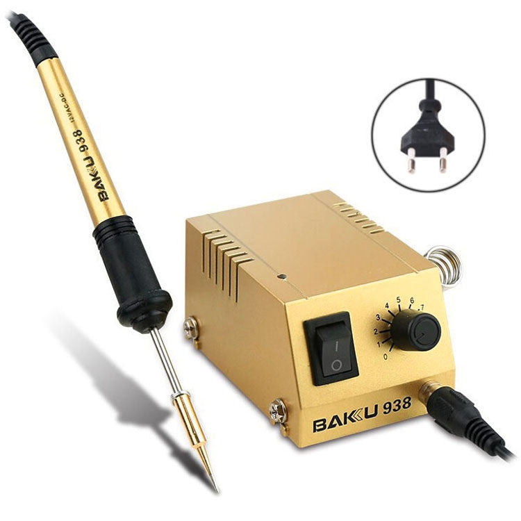 BAKU BK-938 AC 220V 1-18W Mini Thermostatic Soldering Station Electric Iron, EU Plug (Random Color Delivery) - free shipping - PMC TechLife - Order now!