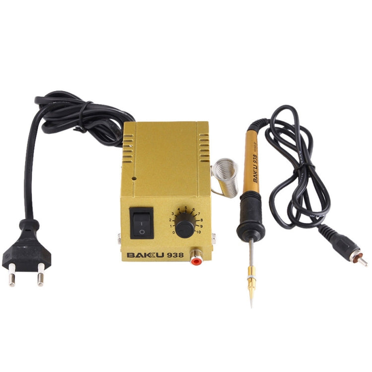 BAKU BK-938 AC 220V 1-18W Mini Thermostatic Soldering Station Electric Iron, EU Plug (Random Color Delivery) - free shipping - PMC TechLife - Order now!