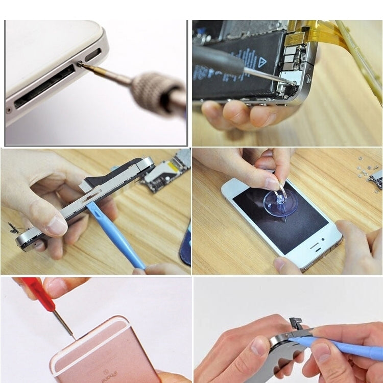K-T3601 14 in 1 (6 x Screwdriver + 1 x Tweezers + 1 x Stainless Steel Spudger + 1 x Anti-static Spudger + 3 x 146 Spudger + 1 x Suction Sucker + 1 x Triangle Opener) Profession Multi-purpose Opening Tool Set for iPhone, Samsung, Xiaomi and More Phones - Tool Kits by Kaisi | Online Shopping South Africa | PMC TechLife | Buy Now Pay Later Mobicred