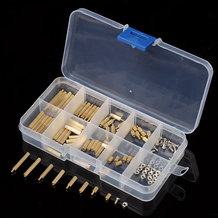 120 PCS  M2 Brass Knurled Standoff Male Female Round Column Pillar Spacer for PCB Board - Screws by PMC TechLife | Online Shopping South Africa | PMC TechLife