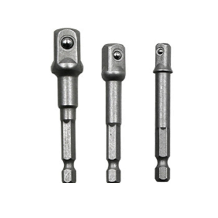 3 PCS/Set Socket Bit Extension Bar Hex Shank Adapter Drill Nut Driver Power Drill Bit(1/4, 3/8, 1/2 inch), Length:65-73mm - Hex Key & Spanner by PMc TechLife | Online Shopping South Africa | PMc TechLife | Buy Now Pay Later Mobicred