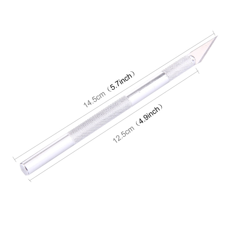 WLXY-9308 Metal Carving Knife Professional Mobile Phone Repair Tool with 6 Blades(Silver) - Burin &Cutting Knife by WLXY | Online Shopping South Africa | PMC TechLife | Buy Now Pay Later Mobicred