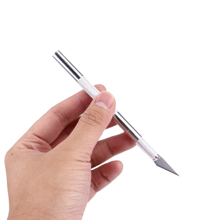 WLXY-9308 Metal Carving Knife Professional Mobile Phone Repair Tool with 6 Blades(Silver) - Burin &Cutting Knife by WLXY | Online Shopping South Africa | PMC TechLife | Buy Now Pay Later Mobicred